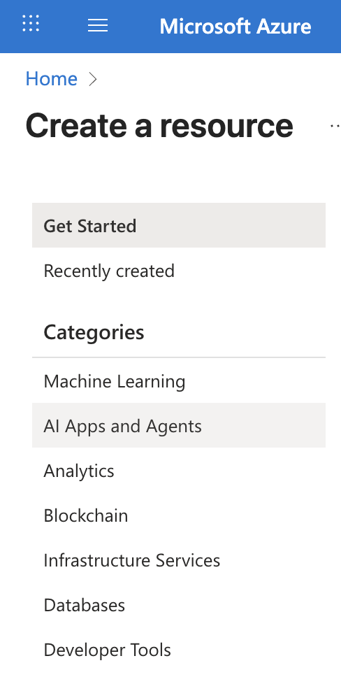 Select AI category