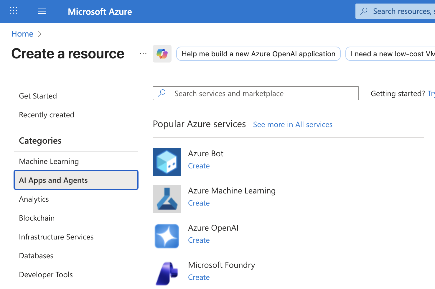 Locate Azure OpenAI