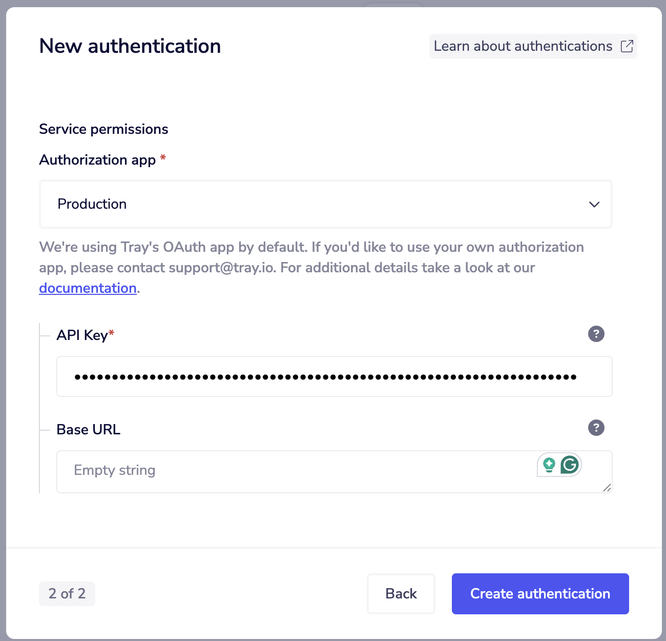 Tray.io configuration