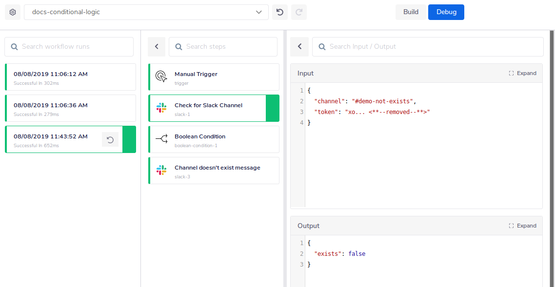 slack-log-output