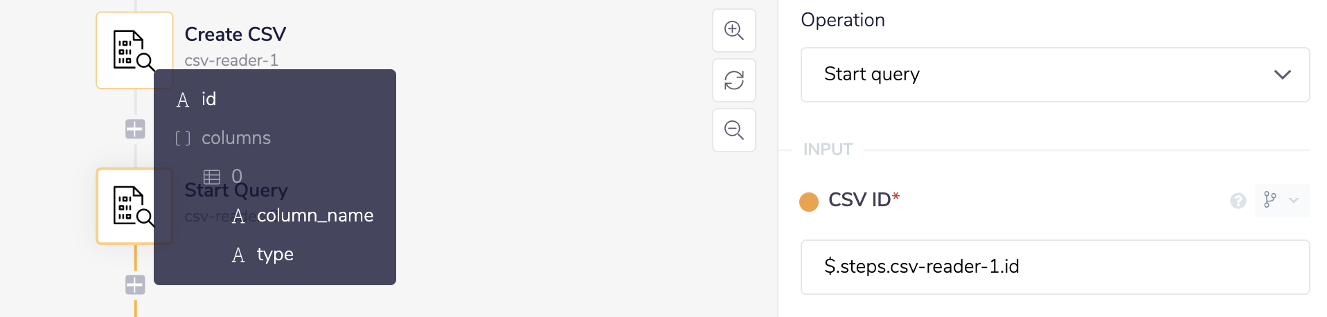 Specify CSV ID