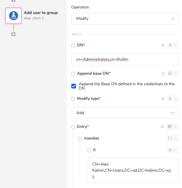 Add user to group