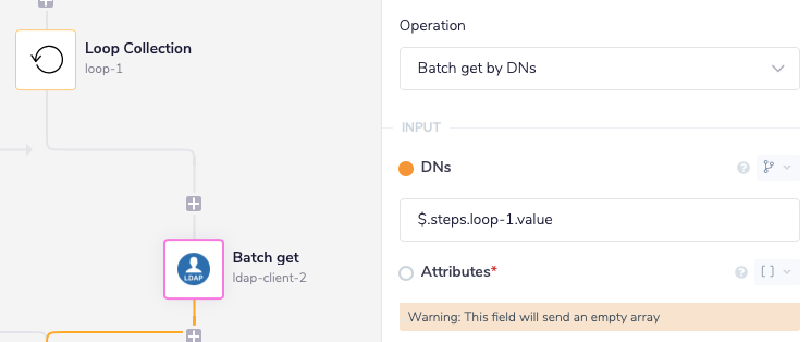 Batch get by DNs
