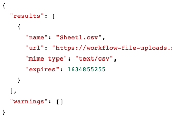 CSV file output