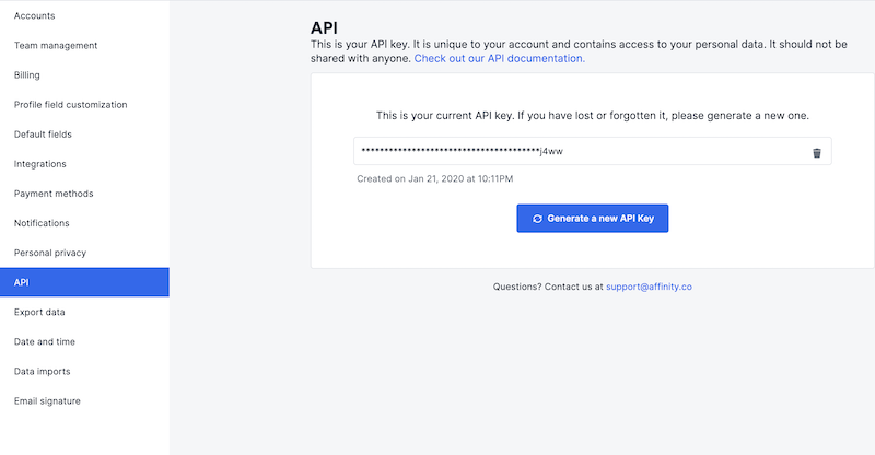 affinity-api-secret