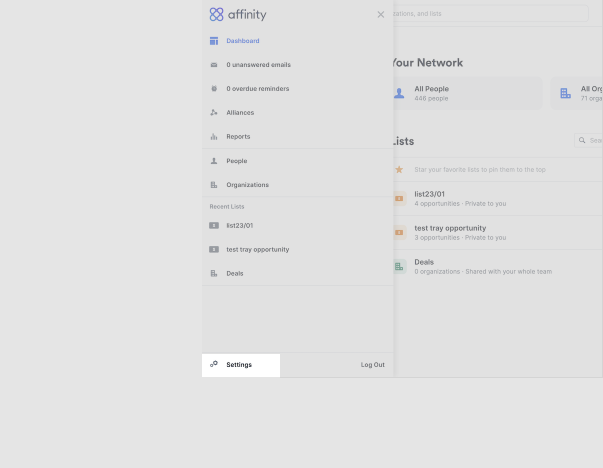 affinity-settings