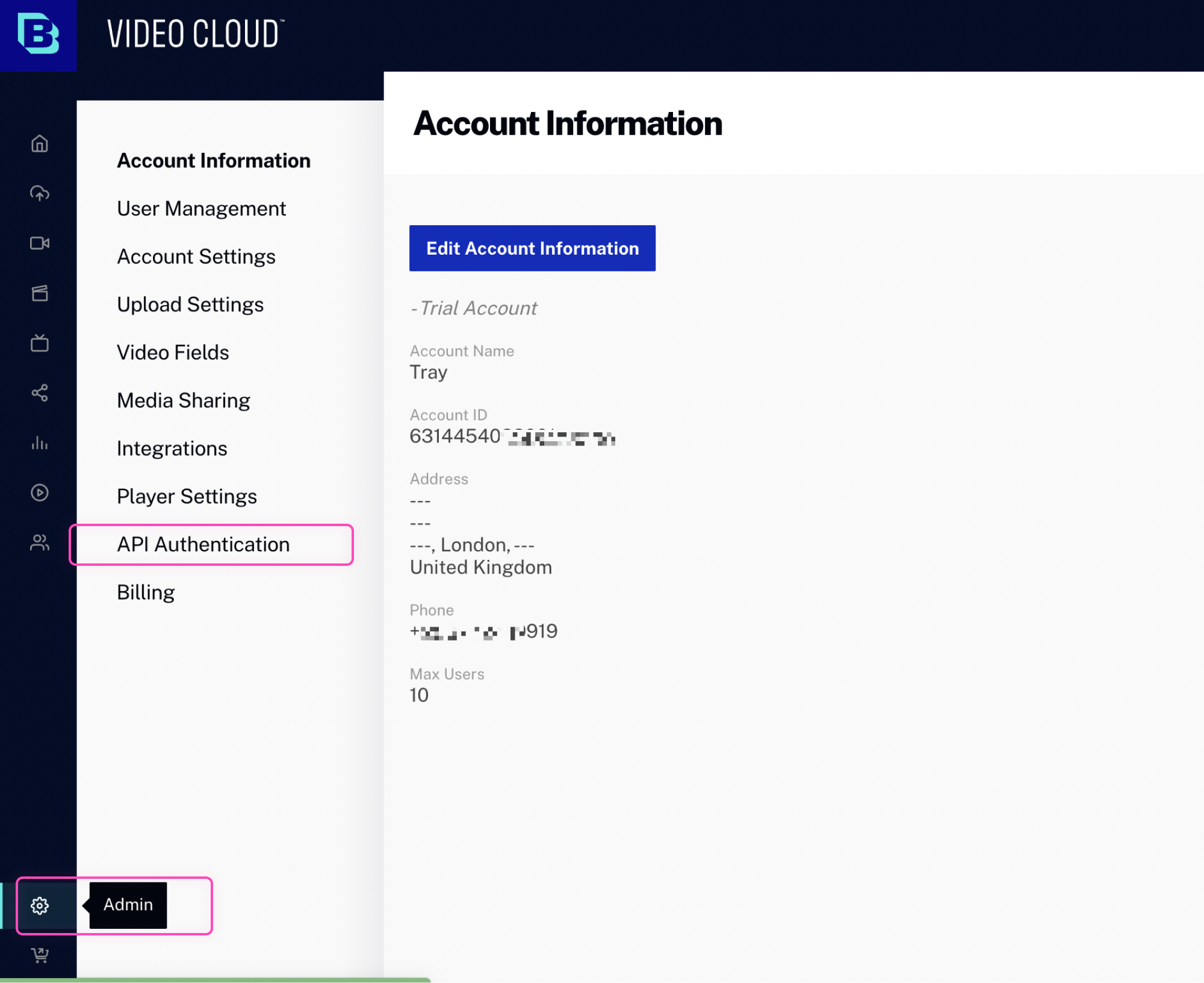 Brightcove-dashboard