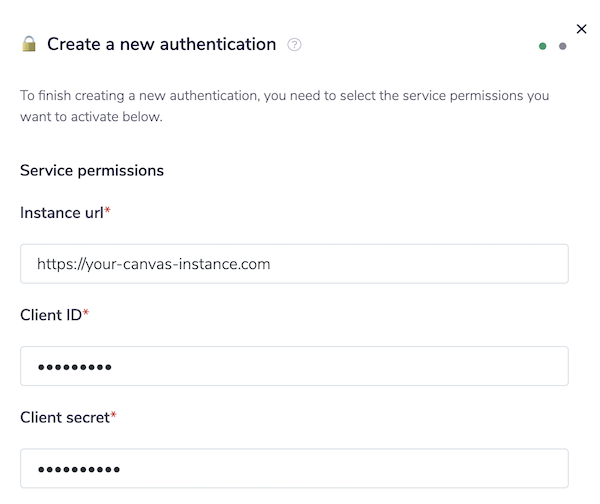 Auth fields
