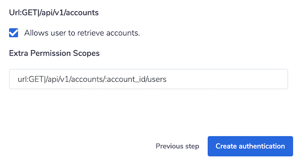 Auth scopes