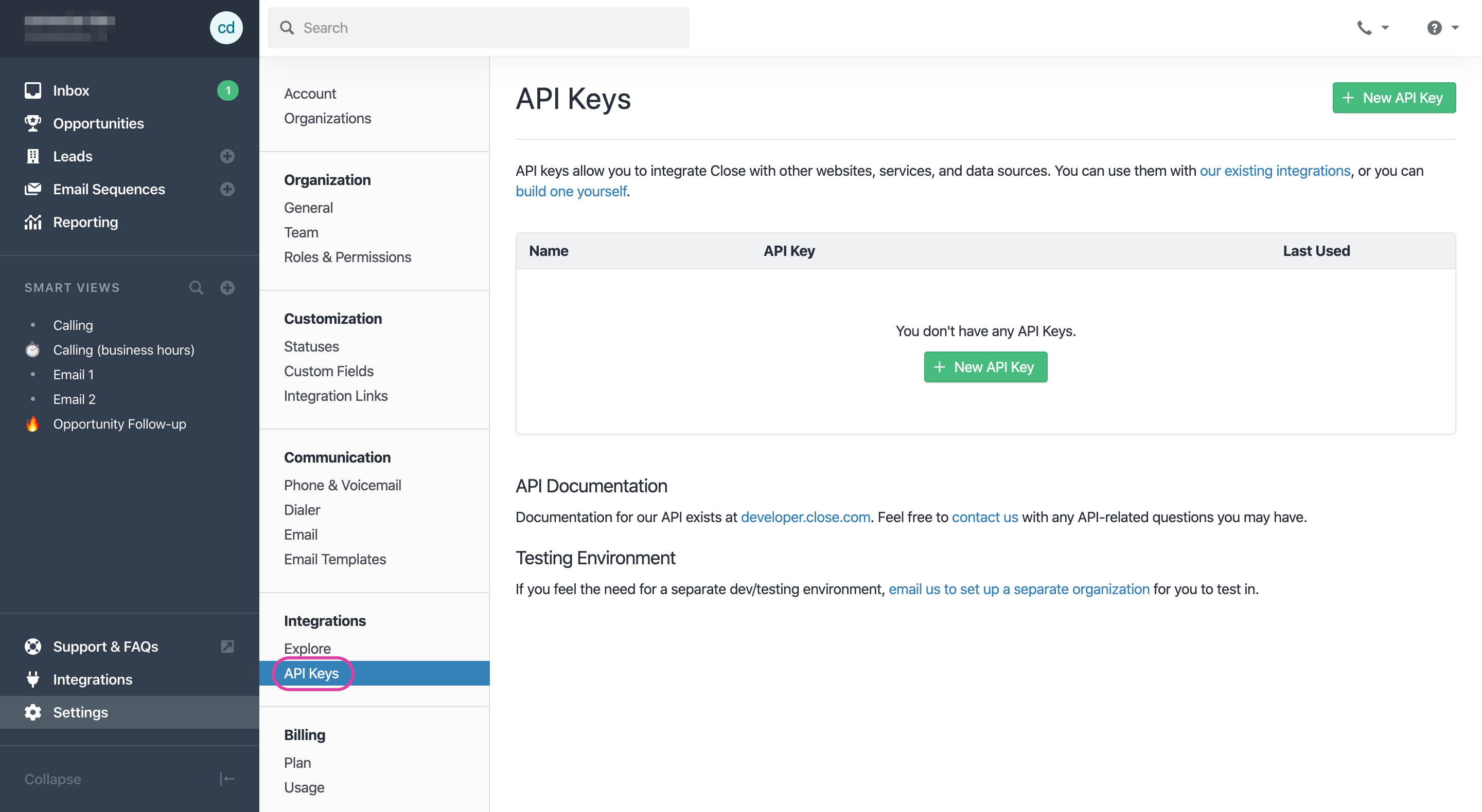 select-api-key