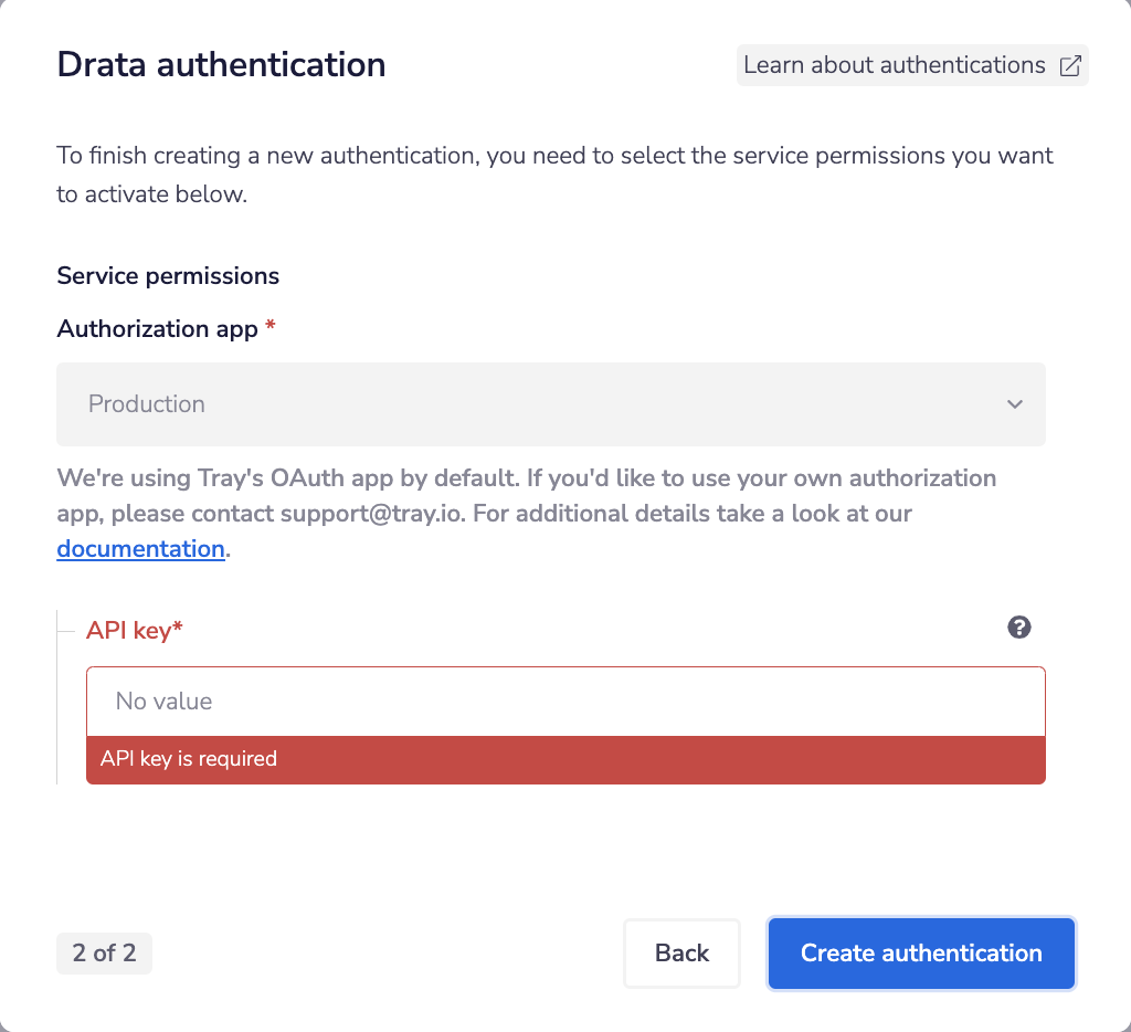 Drata auth pop-up