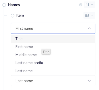 Name types