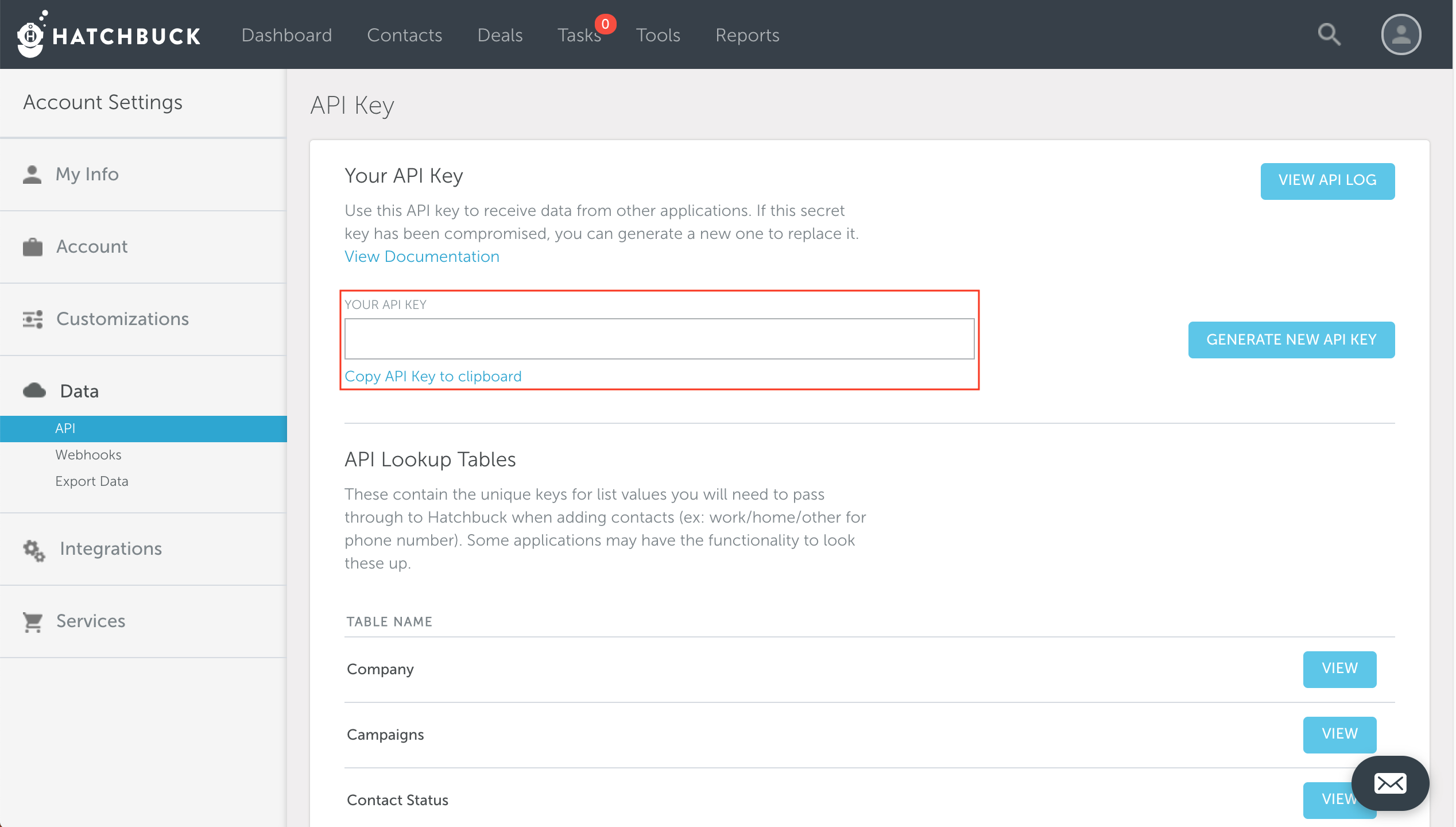 hatchbuck-api-key