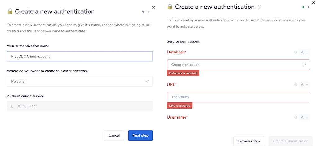 jdbc-client-popups