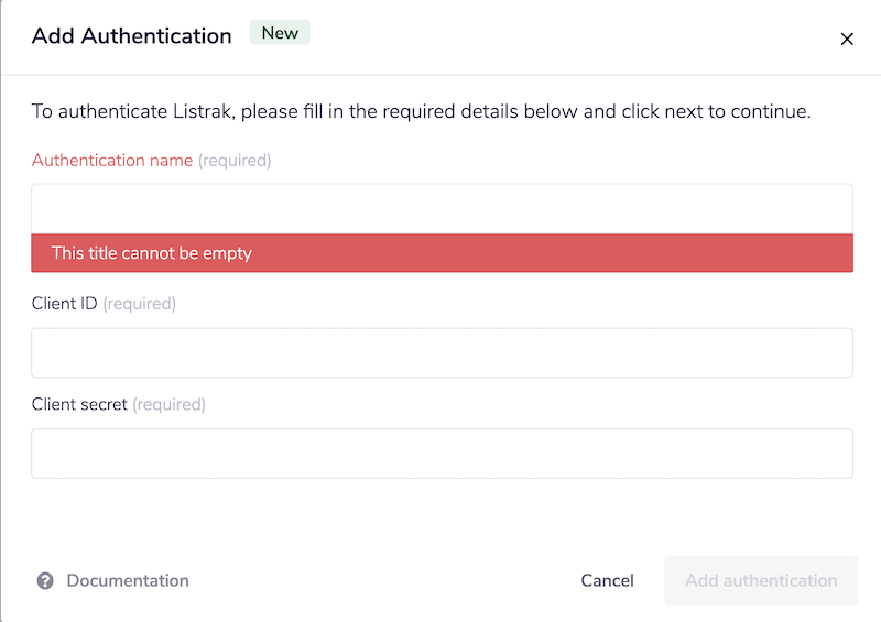 Listrak auth