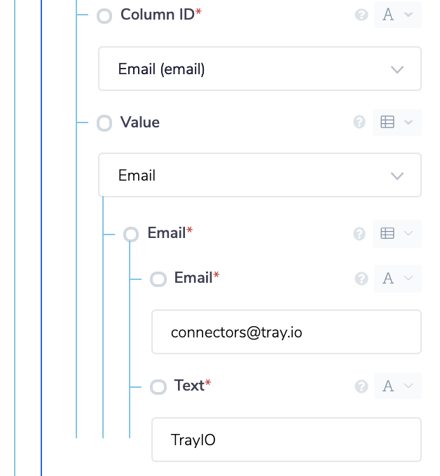Update email column