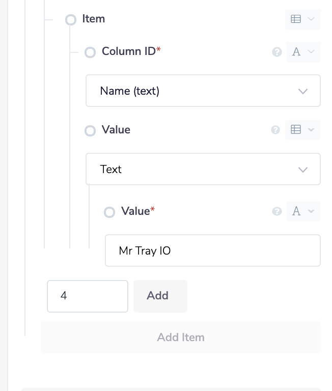 Update text column