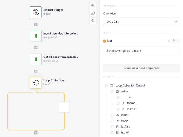 mongodb-loop