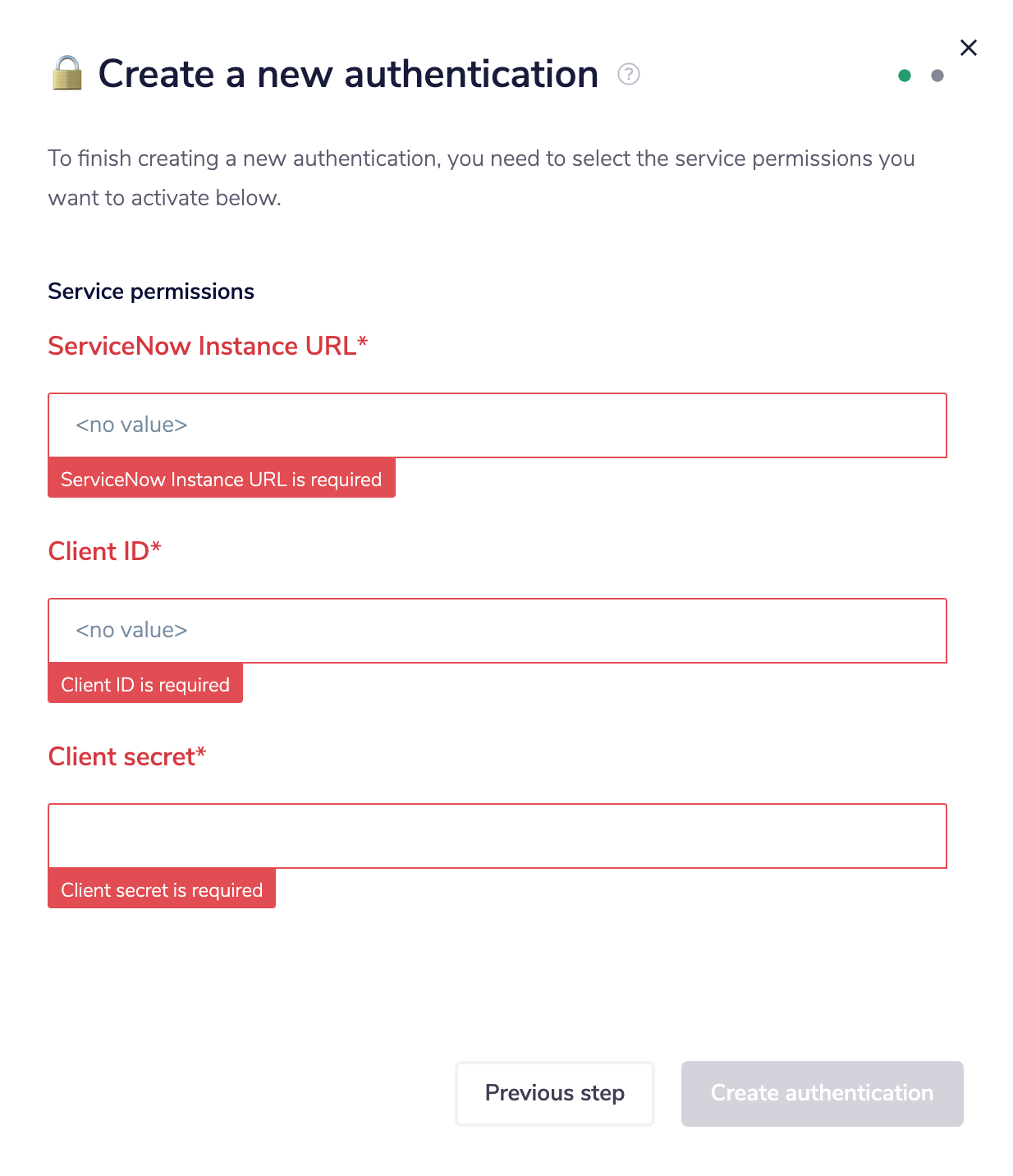 servicenow-popup