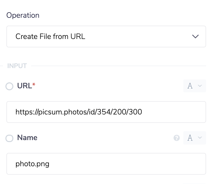 Create a file