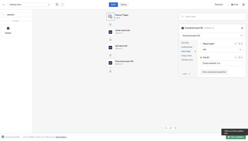 Talkdesk-download-report