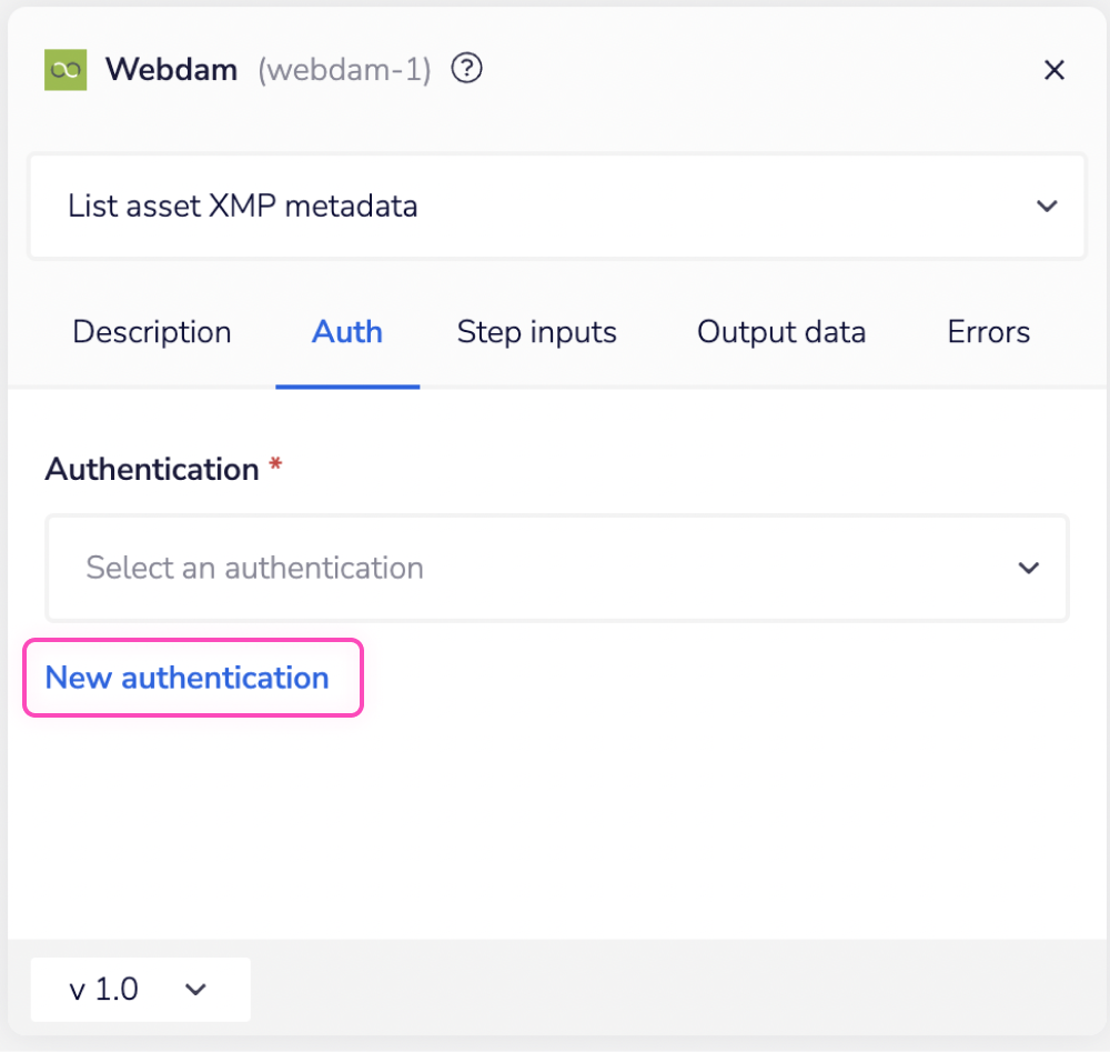 webdam auth
